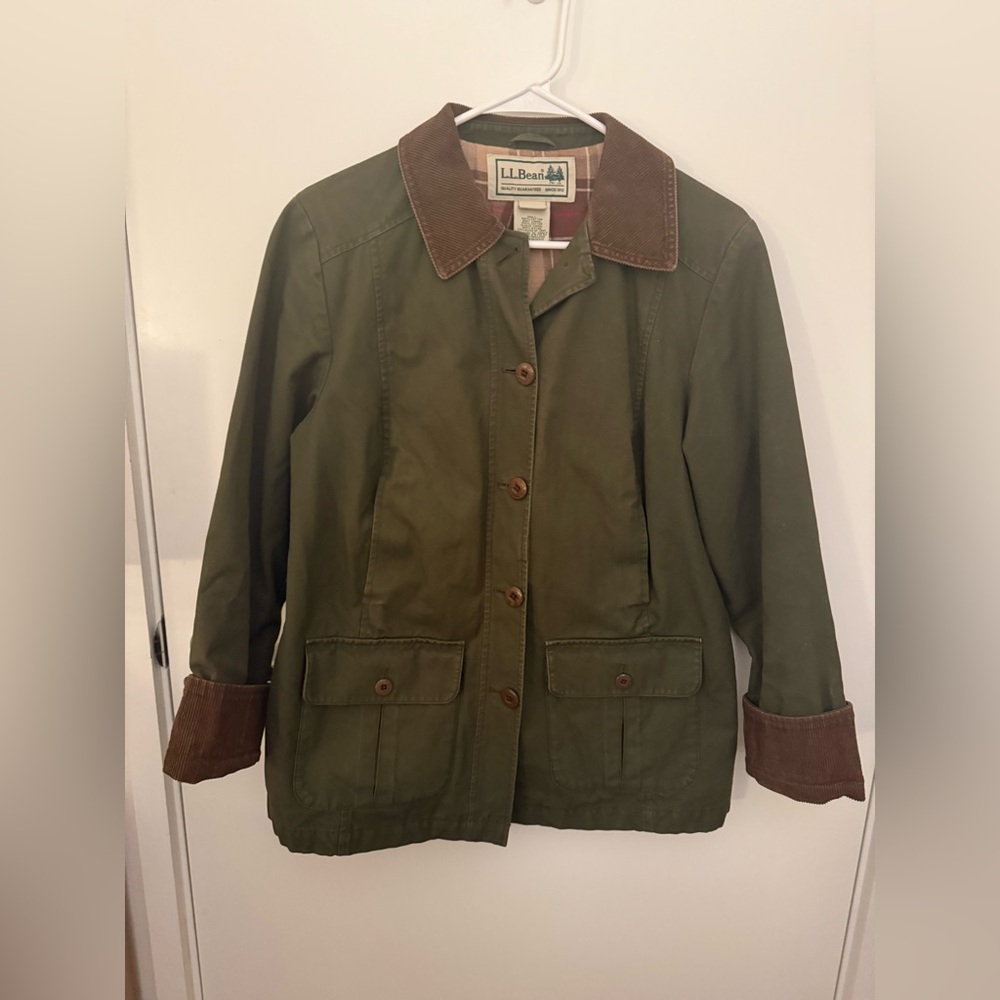 LL Bean Women's Adirondack Barn Coat, Flannel-Lined -  XS Petite